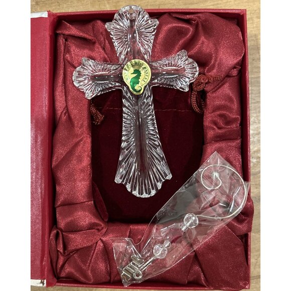 Waterford Crystal 2013 Annual Cross Ornament with Enhancer Original Box 160057 - Picture 1 of 4